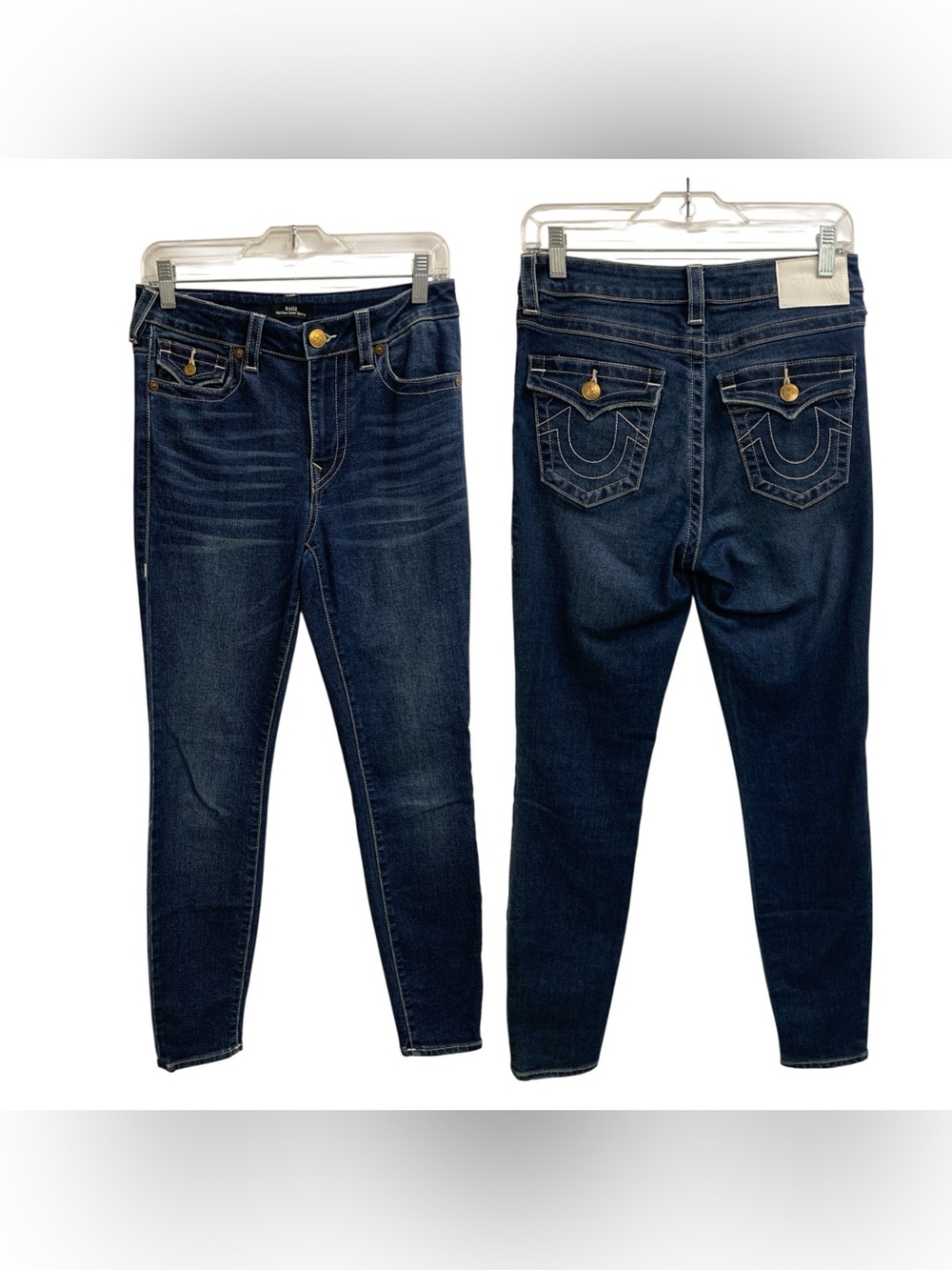 True Religion Hallie Dark Indigo Stretch Skinny Jeans - Size M